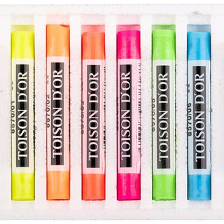 Leuchtende Soft Pastels Kreiden Set von Koh-I-Noor, 6 weiche Ölkreiden in bunten Farben, perfekt zum Malen für Kinder, tolle Künstlerkreiden.