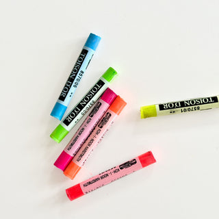 6 leutende Softpastellkreiden  von Koh-i-Noor. Tolle Geschenkidee für kreative Kinder.